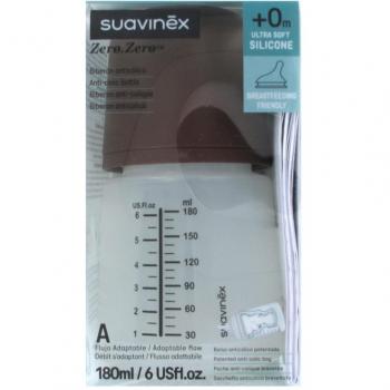 Biberón Suavínex ZeroZero Dark 180 ml