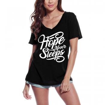 Camiseta V Hope Never Sleeps Mujer