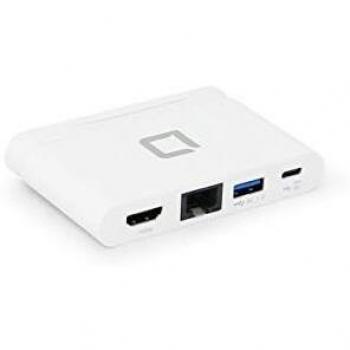DICOTA D31730 Replicatore Di Porte E Docking Station Per Notebook Bianco