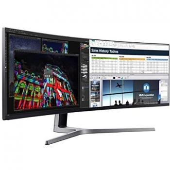 Samsung C49HG90DMN Wide-Screen Computer Monitor with 124.5 cm (49) Inch Flat Display in Black