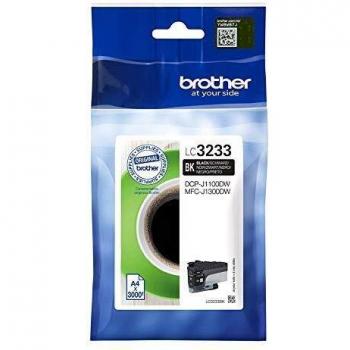 Brother LC-3233BK Cartuccia InkJet Originale, Capacità Standard, fino a 3000 Pagine, per Stampanti DCPJ1100DW / MFCJ1300DW, Nero