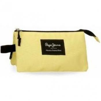 Pepe Jeans. Estuche Aris Amarillo -22x12x5cm
