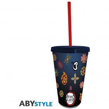 Vaso con pajita Abystyle Guardas Pilares