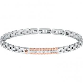 Pulsera Maserati Diamantes y Oro Rosa para Hombre