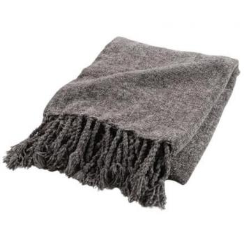 Plaid Chenille Uni Melissa Douceur d'Intérieur – 125 × 150 cm – Taupe