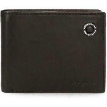Cartera de piel Badge Negra Pepe Jeans 7374031