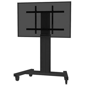 Motorised Mobile Floor Stand Supporto VESA 200 x 200 fino a 800 x 600 106-254 cm, 42-100 pollici, colore Nero