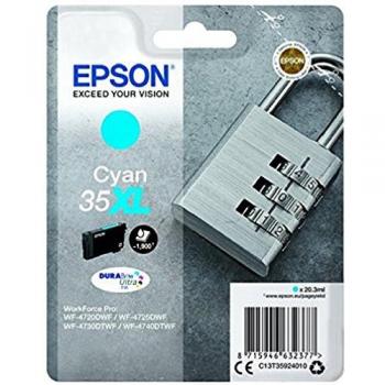 Epson Padlock Singlepack Cyan 35XL DURABrite Ultra Ink