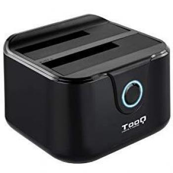 35601 Dock Station Dual TooQ TQDS-802B 2.5-3.5 HDD SATA USB 3.0 Nero