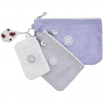 Kipling Iaka Monedero para Mujer, Morado (Active Lilac Bl), 20x14x1 cm, Paquete de 3