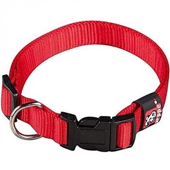 Collar de Nylon Básico Rojo XS