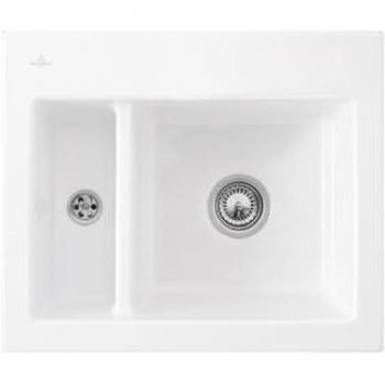 Fregadero Villeroy & Boch Subway 60 cm 1 seno y medio sin escurridor Blanco CeramicPlus