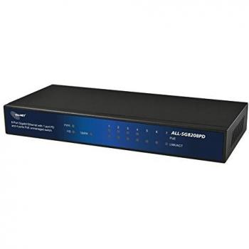Allnet Switch di Rete 8 Porti Nero