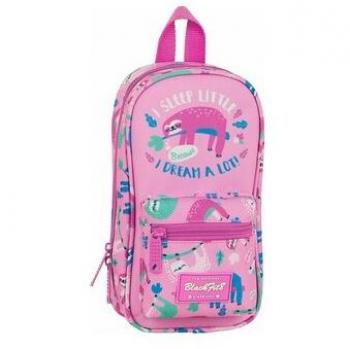 Mochila Plumier 4 Compartimentos – Negro Pereza