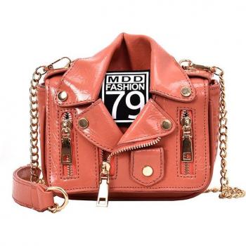 Bolso cuadrado pequeño rosa estilo camisa para chica