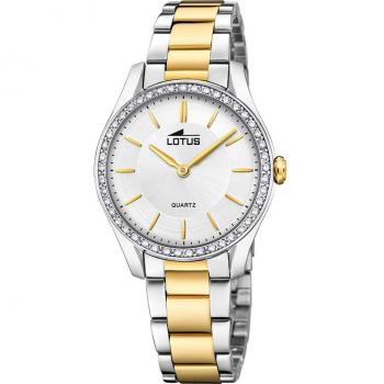 Reloj De Mujer Lotus Bliss Con Esfera Plateada 18797/1