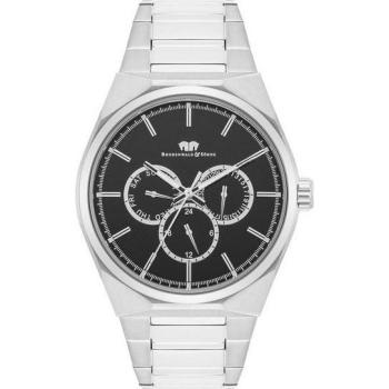 Reloj Analógico Rhodenwald Negro y Plata