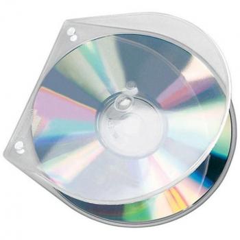 Custodia Trasparente Veloflex per CD/DVD 12,5 x 12,5 cm
