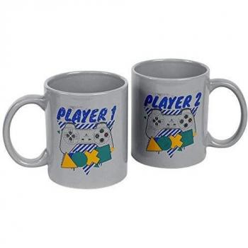 Tazas de cerámica Player One y Player Two