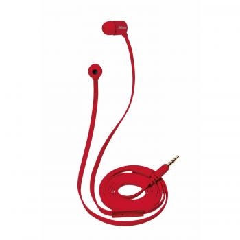 Trust Urban Revolt Duga Auricolari In-Ear Rosse