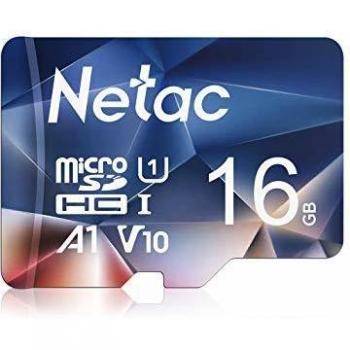 Netac 16G Scheda Micro SD, Scheda di Memoria A1, U1, C10, V10, FHD, 600X, UHS-I velocità Fino a 90/10 MB/Sec(R/W) Micro SD Card for Telefono, Videocamera, Switch, Gopro, Tablet