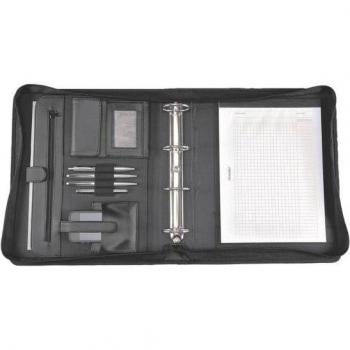 Carpeta Anilla Alassio A4 Piel Negra