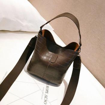 Bolso Cruzado de Cuero Vintage con Diseño de Piedra para Mujeres