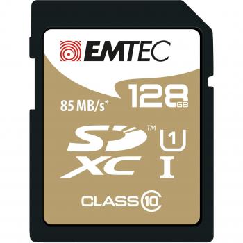 Emtec SDXC Classe 10 Oro + Scheda di memoria SDXC classe 10 da 128 GB