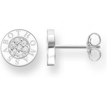 THOMAS SABO Paar Ohrstecker »Classic Pavé Schwarz, Classic Pavé Weiß, H1547-051-11, H1547-051-14«