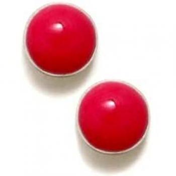 Pendientes Agatha Ruiz de la Prada colección DIP plata Ley 925m 5 mm redondos esmaltados rosa