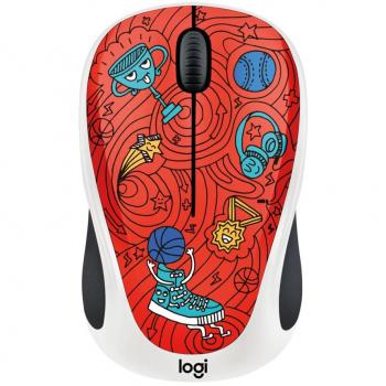 Logitech M238 Doodle Collection Maus Wireless 15 Adesivi Premium – Durata 12 Mesi – Champion Coral