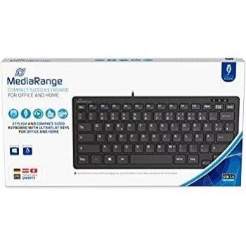 MediaRange MROS112 Tastiera Cablata QWERTZ Nera