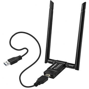 Adattatore WiFi USB 3.0 1200 Mbps con Antenna Dual Band 5 GHz/2.4 GHz