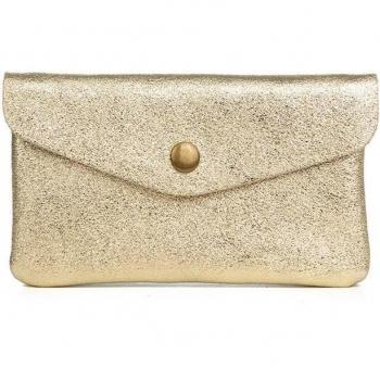 Monedero alargado de piel Gamuza brillante FIRENZE ARTEGIANI