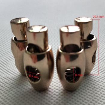 Cierre Dorado Metalizado con Hebilla Palanca