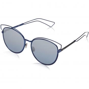 Christian Dior DIORSIDERAL2 NK MZP, Gafas de Sol para Mujer, Azul Mtblack/Bluette Silv Grey Speckled SF, 56