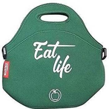 Bolsa de almuerzo de neopreno Bergner Eat Life 30 x 30 x 17 cm verde