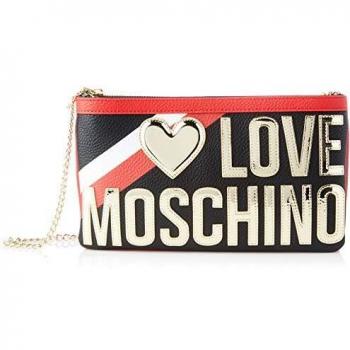 Love Moschino Jc4284pp0a, Bolsa de Mensajero, Color Negro, 5x16x28 cm