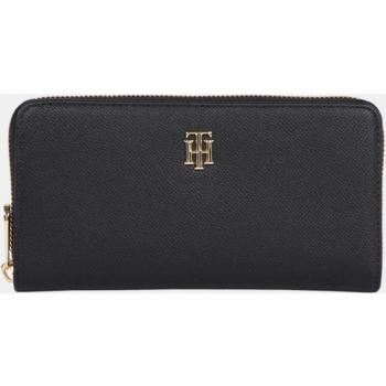 Cartera grande Tommy Hilfiger negra con cremallera