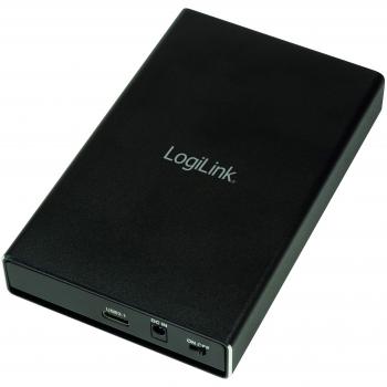 LogiLink UA0297 2-bay Enclosure for Hard Drive (2X M.2 SSD) Raid, M.2 SATA SSD, USB 3.1 Gen2 Black