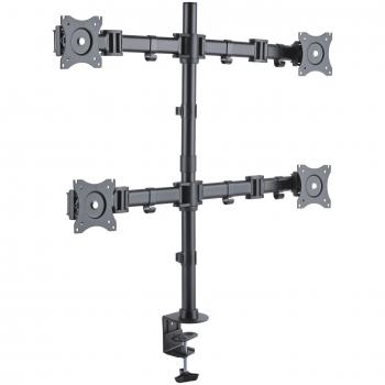 Supporto Monitor PureMounts 4 Schermi Nero