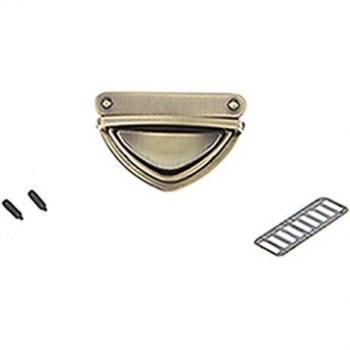 Accesorios de bolso con cierre de metal dorado