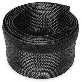Digitus Avvolgicavo a spirale Poliestere Nero flessibile (L x L x A) 2000 x 85 x 3 mm 1 pz. DA-90507
