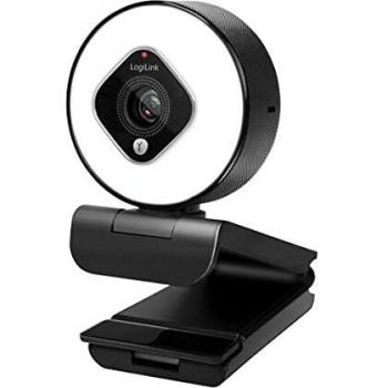 LogiLink UA0384 Webcam HD 1080p 2MP – USB 2.0 – Nero e Bianco