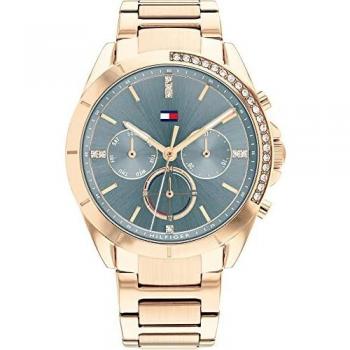 Tommy Hilfiger Reloj Analógico PVD Azul Mujer