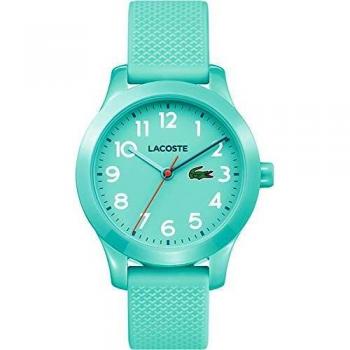 Lacoste Reloj de Cuarzo para Niños con Correa de Silicona Azul