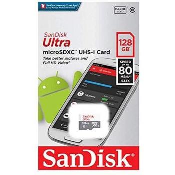 SanDisk Ultra MicroSDXC 128GB 80MB/s Classe 10 SDSQUNS-128G-GN6MN