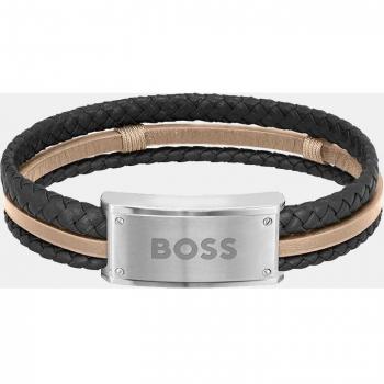 Pulsera Galen de cuero bicolor