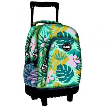 Mochila Trolley Junior B4U Verde 44 cm