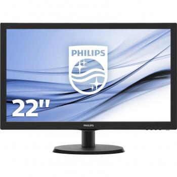 Philips Monitor 22 LED Full HD 1920x1080 250 cd/m² 5 ms DVI VGA Nero